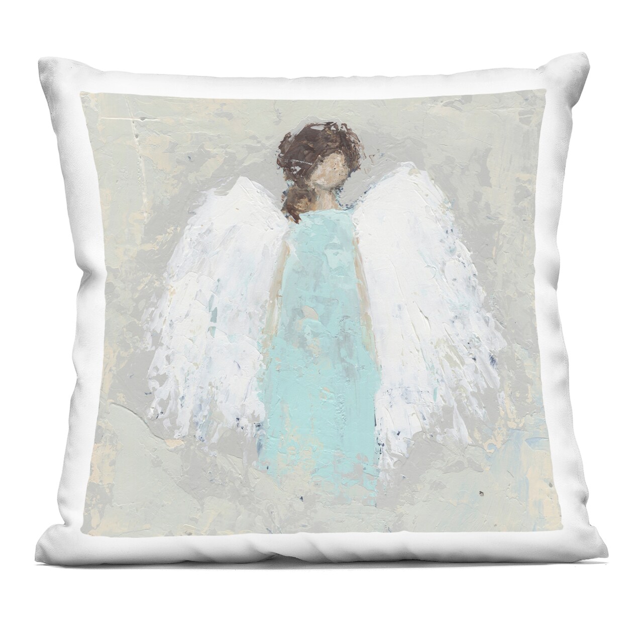 Stupell Industries Soft Angel Impression Indoor Pillow, 18 x 7 x 18